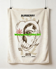 Burberry Romance Art Print Flannel Sofa Throw Blanket B208